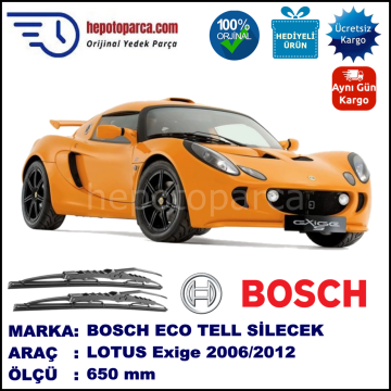 LOTUS Exige  04.06-... 650 /  mm. BOSCH ECO Telli Silecek 1 Adet
