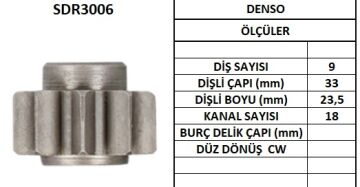SDR3006  MARS DISLISI-9DIS ISUZU KB 18,20,21, TROOPER TD,JEEPRENEGADE 1684 1724 5811240030 5811240060 9260 280993400 283001841 63902605