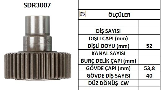 SDR3007  MARS DISLISI-40DIS  ISUZU-HONDA-TOYO TA-CHRYSLER ACURA-LEXUS 1201 135974 283000100 283010010 283010190 283010410 283010500 10107501