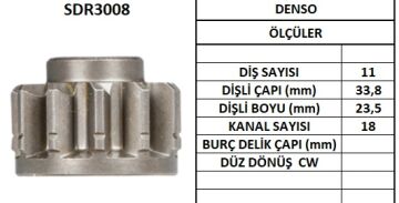 SDR3008  MARS DISLISI-11DIS  DODGE 9632 63906325