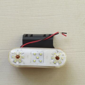 17 LED SİDE MARKER DORSE LAMBA BRAKETLİ BEYAZ