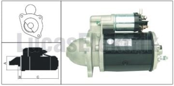 LUCAS 27500       MARŞ MOTORU  FORD TRAKTÖR 6600