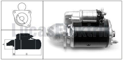 27518  MARS MOTORU 12V/2,8KW/10DIS M127 YUKL. JSB 4CX/ EXCAVATOR800-CUKUROVA828  SOL TERS KAFA IS MAKINESI 54244390