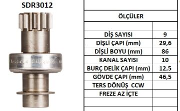 SDR3012  MARS DISLISI-9DIS SABARU A11 16468 16696 17058 60423710 134624709 492097002 892094112 892096102 2801187704 341 283000830 283000831 283003320 283003321 10103410 MD604047