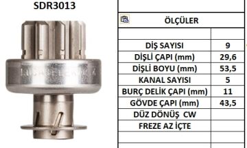 SDR3013  MARS DISLISI-9DIS TOYOTA,ISUZU-IMPUL SE 17203 17252 17253 809 136086 283006070 10108090