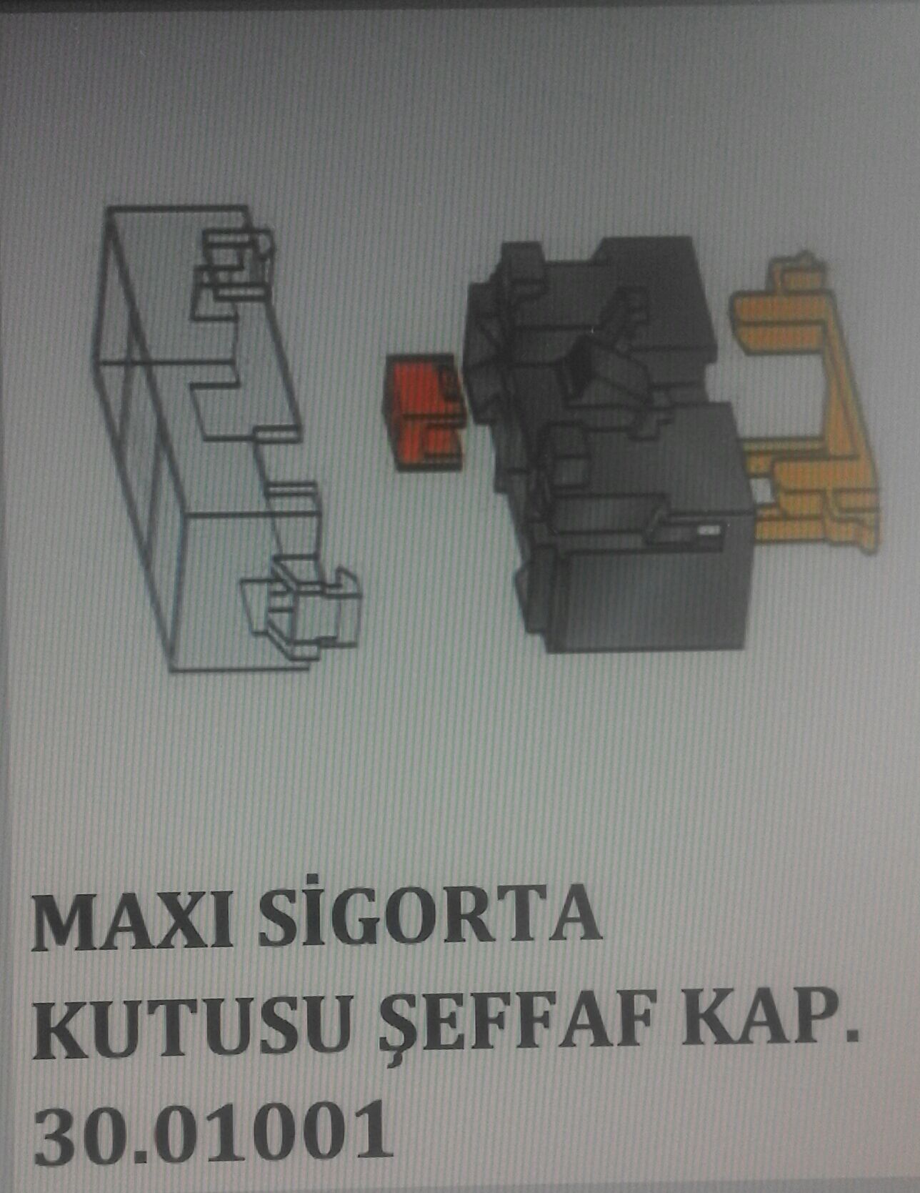 SİGORTA KUTUSU MAXİ TERMİNALLİ KAPAKL MTA 3001001