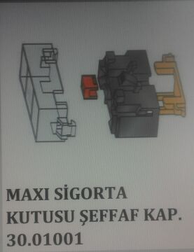 SİGORTA KUTUSU MAXİ TERMİNALLİ KAPAKL MTA 3001001