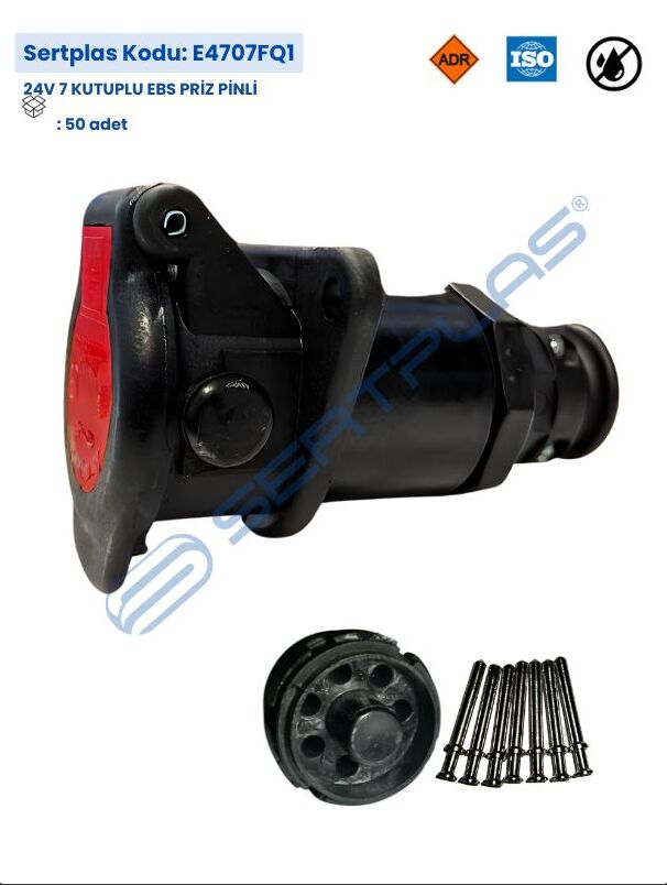 E4707FQ1 24V 7 KUTUPLU EBS PRİZ PİNLİ