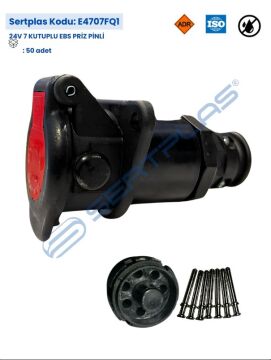 E4707FQ1 24V 7 KUTUPLU EBS PRİZ PİNLİ