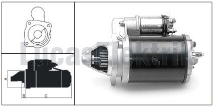 27541  MARS MOTORU 12V/2,8KW/10DIS M127 CHRYS LER PD 250-400-700 800-900-950(619 240 08 YERINE) DODGE 26025007 IS0807