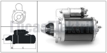 27541  MARS MOTORU 12V/2,8KW/10DIS M127 CHRYS LER PD 250-400-700 800-900-950(619 240 08 YERINE) DODGE 26025007 IS0807