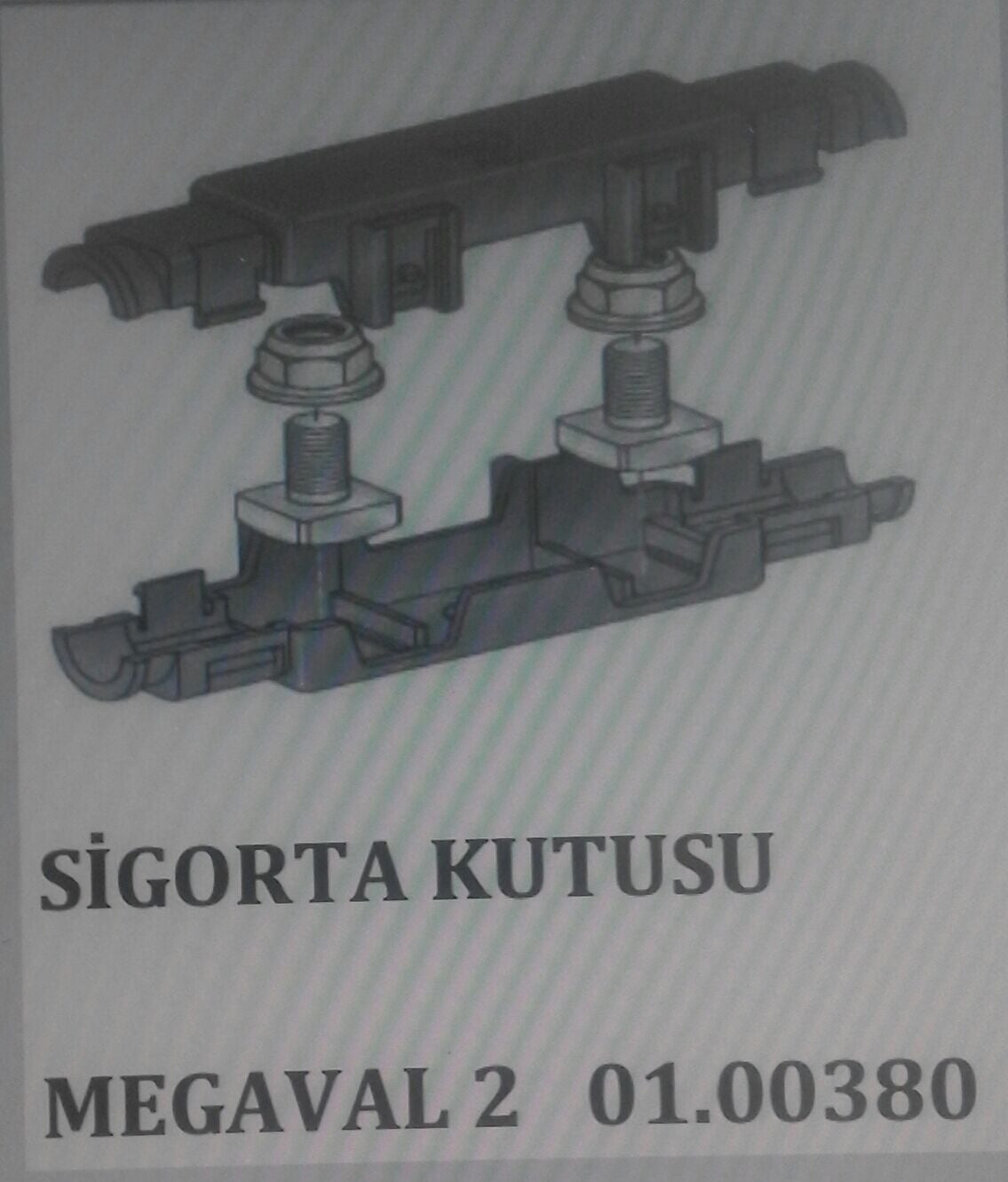 SİGORTA KUTUSU MEGAVAL YARIM KAPAK  MTA 0100380