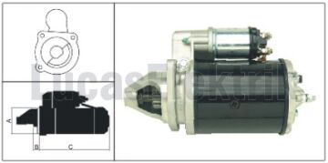 27539  MARS MOTORU 12V/2,8KW/10DIS M 127 CHRY SLER PD600 UZEL MF265/275/285/398/398 4*4(26410)  DODGE 950 250 HIDROMEK MASSEY FERGUSON 27510 LRS162 NSB529 2873001 2873A102 S1273 1868285R3 LRS232 1367040 11130076