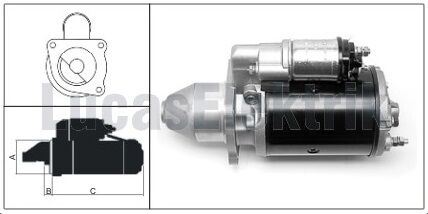 27564  MARS MOTORU 12V/2,8KW/10DIS M127 BMC F ATIH KAMYON /105/110/130/145/162/170/200