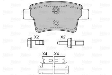 598936 DİSK FREN BALATASI (ARKA)CITROEN C4 PİCASSO 1.6,1.8i,2.0i,2.0i 425371 4253-71