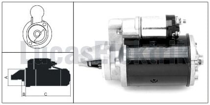 61924013  MARS MOTORU 12V/2,8KW/11DIS M127 T. Z.D.K STEYR BASAK TRAKTOR 8053/8073  12V 2,5 KW 11 DIS