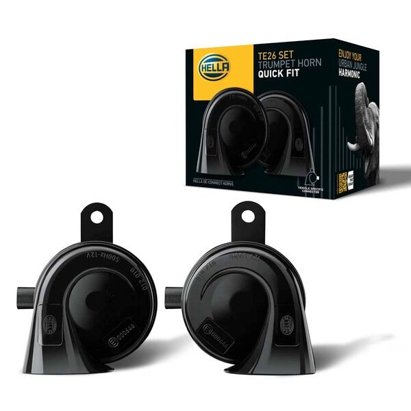 Korna,12V,Siyah,Elektrikli,400Hz,500Hz,110dB,Yükse 61 33 7 159 421 / 61 33 7 159 420 / 61337193997 / 61337193 996 / 61331490223 / 61331490222 / 61330432232 / 61330432230