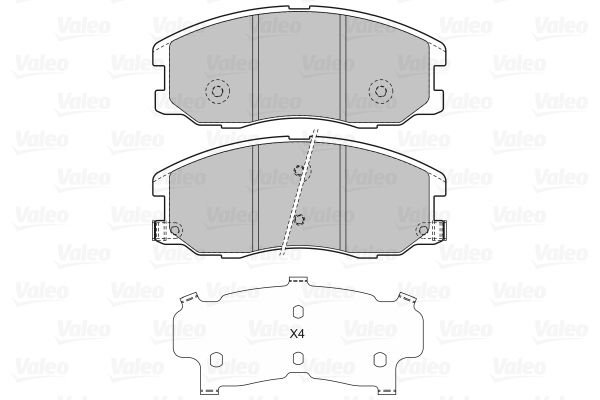 598942 DİSK FREN BALATASI (ÖN) OPEL ANTARA 2.0 CDTİ,2.4 i 16V,3.2i 96626070 4808861