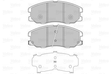 598942 DİSK FREN BALATASI (ÖN) OPEL ANTARA 2.0 CDTİ,2.4 i 16V,3.2i 96626070 4808861