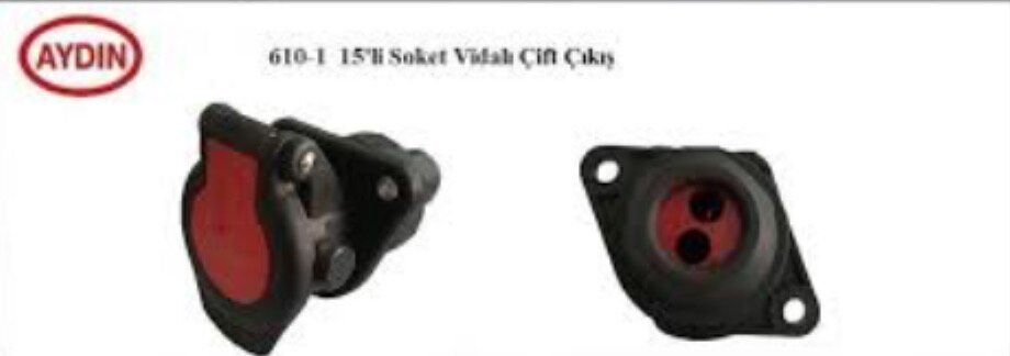 15 Lİ SOKET VİDALI ÇİFT ÇIKIŞLI 0610-1