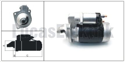 61924095  MARS MOTORU 12V/3,5KW/9DIS TURK TRA KTOR  12V 3,5 KW 9 DIS 47906005 47906044 LES0352