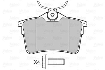 601042 DİSK FREN BALATASI (ARKA) CITROEN BERLİNGO 2008> 1.6 HDi 1608520480 425415