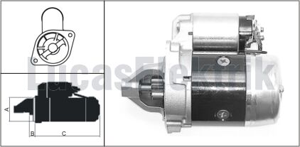 61924101  MARS MOTORU 12V/0,9KW/8DIS HYUNDAI  ACCENT BINEK