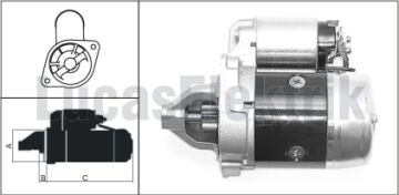 61924101  MARS MOTORU 12V/0,9KW/8DIS HYUNDAI  ACCENT BINEK