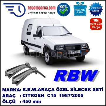 CITROEN C 15  07.87-12.05 450 /  mm. RBW Muz Silecek U Kanca Uyumludur.