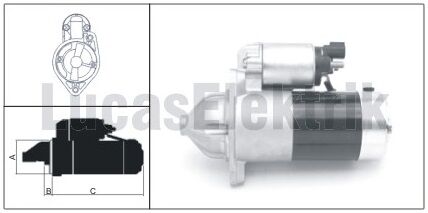 61924104  MARS MOTORU 12V/1.7KW/8DIS HYUNDAI  DIZEL  1.5 DIZEL 12V 8DIS LES0232