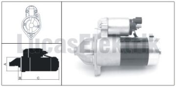 61924104  MARS MOTORU 12V/1.7KW/8DIS HYUNDAI  DIZEL  1.5 DIZEL 12V 8DIS LES0232