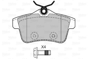 601061 DİSK FREN BALATASI (ARKA) CITROEN DS4 11> 1.6 THP,1.6 HDI,2.0 1608520680