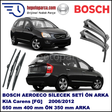 KIA Carens [FG] 09,2006-,,, Bosch Aeroeco Ön ve Arka Silecek Takımı