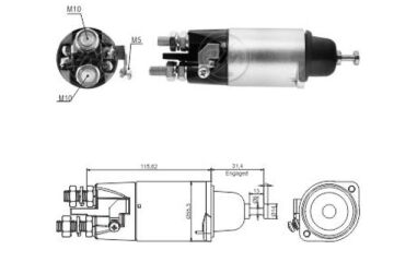 5898  MARŞ OTOMATİĞİ 24V 2 KULAK  MERCEDES  A0071517101