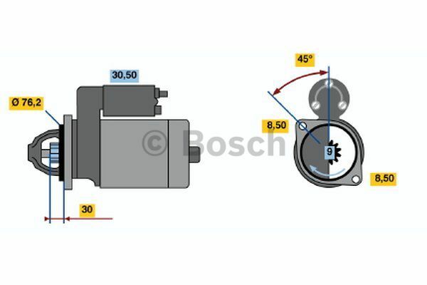 Marş  Motoru MERCEDES-BENZ; MUENCH 2t L-Serie; 3t L-Serie; 1200 ccm MB A0021515401; MB A0001