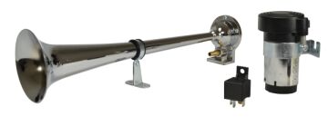 Korna,12V,Krom,Elektrikli pnömatik,370Hz,115dB,Yük -