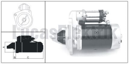 61924098  MARS MOTORU 12V/3,5KW/9DIS 2M113 TU MOSAN(NEGATIF) 619 240 70 VE 619 240 70A YERINE  YM NEWHOLLAND LES0231 61924070