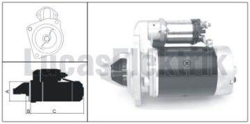 61924098  MARS MOTORU 12V/3,5KW/9DIS 2M113 TU MOSAN(NEGATIF) 619 240 70 VE 619 240 70A YERINE  YM NEWHOLLAND LES0231 61924070