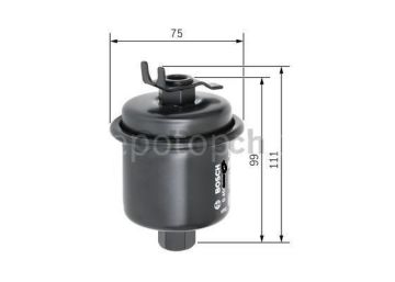 HONDA Civic 1.6i 16V Hatchback (01.1997 - 02.2001) BOSCH Filtre Seti filitre