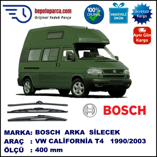 VW California T4 [70, 7D] 400 mm 09.1990-06.2003 BOSCH Arka Silecek