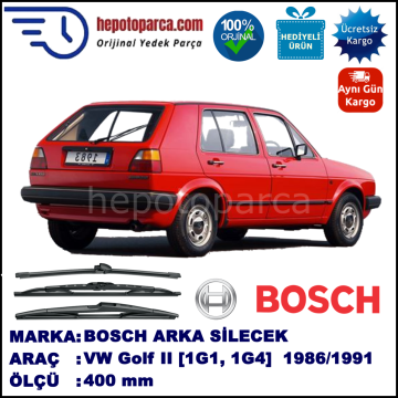 VW Golf II [19, 1G1, 1G4] 400 mm 02.1986-07.1991 BOSCH Arka Silecek
