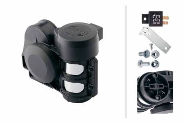 Korna,12V,Siyah,Elektrikli pnömatik,520Hz,660Hz,11 -