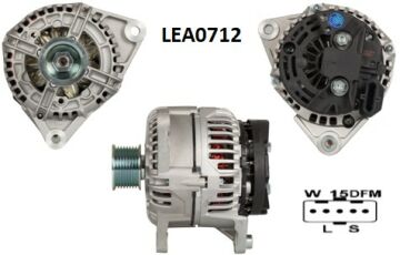 LEA0712  ALTERNATOR 28V/70A CASE 521D,521E 4. 5 LT - IVECOEUROCARGO 3.9,5.9 DIESEL - NEW HOLLAND E175B,E215B