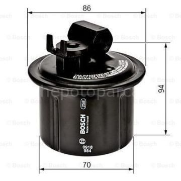 HONDA Civic 1.5i 16V Hatchback 10.1991 - 09.1995 BOSCH BENZİN FİLTRESİ