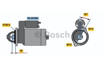 Marş  Motoru MERCEDES-BENZ OM 600-Serie MB A0041513201; MB 00415