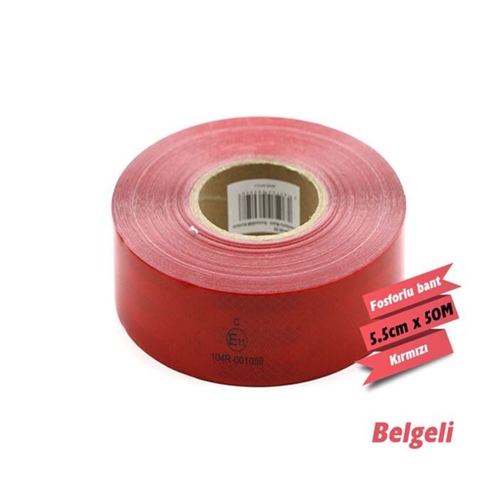 2406056 REFLEKTÖR PETEKLİ FOSFOR 50M KIRMIZI BELGELİ