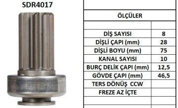 SDR4017  MARS DISLISI-8DIS INFINITI-NISSAN 211445016 2331231U00 1016 10110160