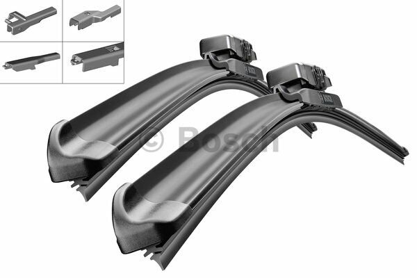 Aerotwin Multiclip Silecek Seti - [530/450 mm]AM 4 Polo 1.2 200111 - 200405; Golf IV 1.4 199710 - 200405; Golf IV 1.9 TDI 199710 - 200405; Polo 1.4 200605 - 200912; Polo 1.4 TDI 200510 - 200912; Polo 1.2 200705 - 200912; 3 1.6 Hatchback 200310 - 2008