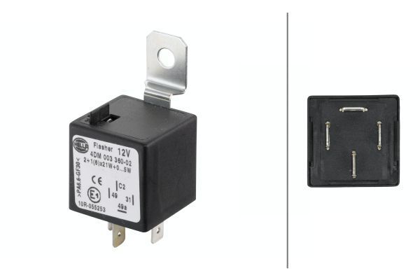 Flaşör Ünitesi,Elektronik,4-Kutuplu,Universal 431 953 231 / 1 367 158 / 1 696 565 M1 / 1 037 955 / 000 9 82 00 23 / 12 26 926 / 928.615.131.00 / 1 522 340 1 / 431 953 231