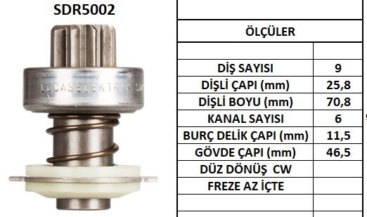 SDR5002  MARS DISLISI-9DIS FIAT 124,127- LANC IA-RENAULT 12SEAT DUZ FRZ.